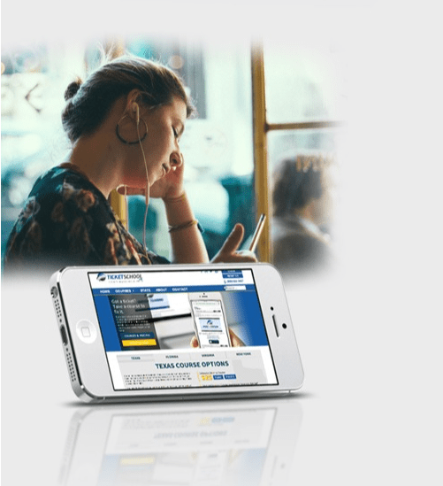 girl using tablet pc against online courses