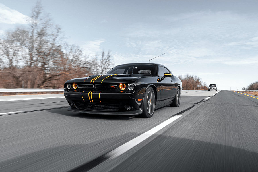 Fast moving car