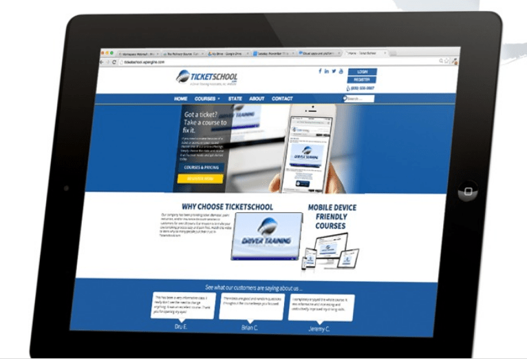Online driver training course
