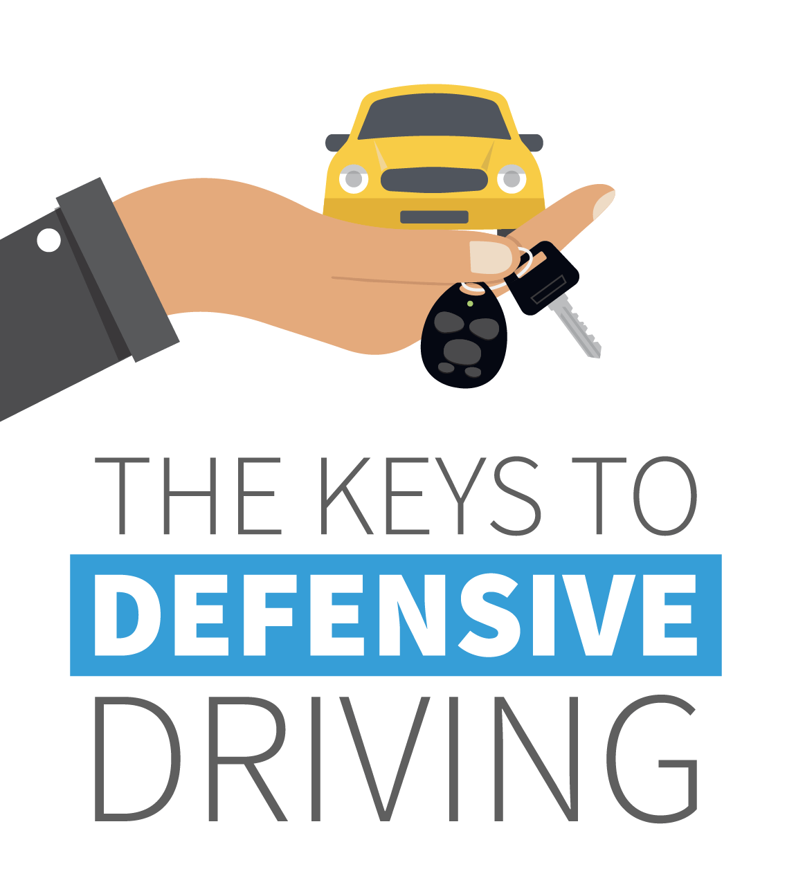 The Keys to Defensive Driving - Infographic - Ticket School
