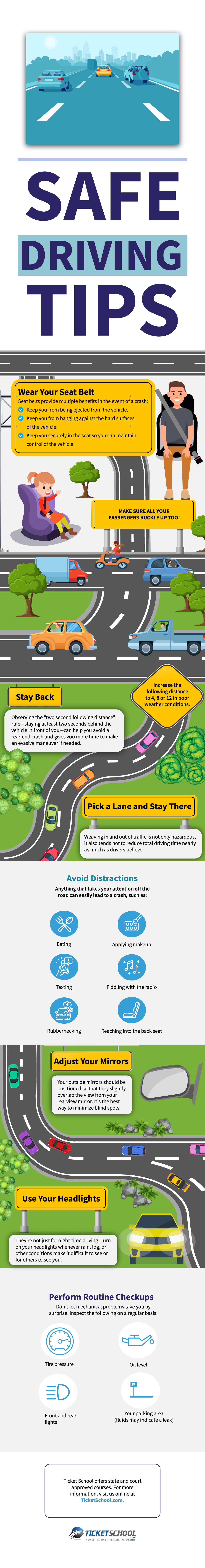 Safe Driving Tips Infographic