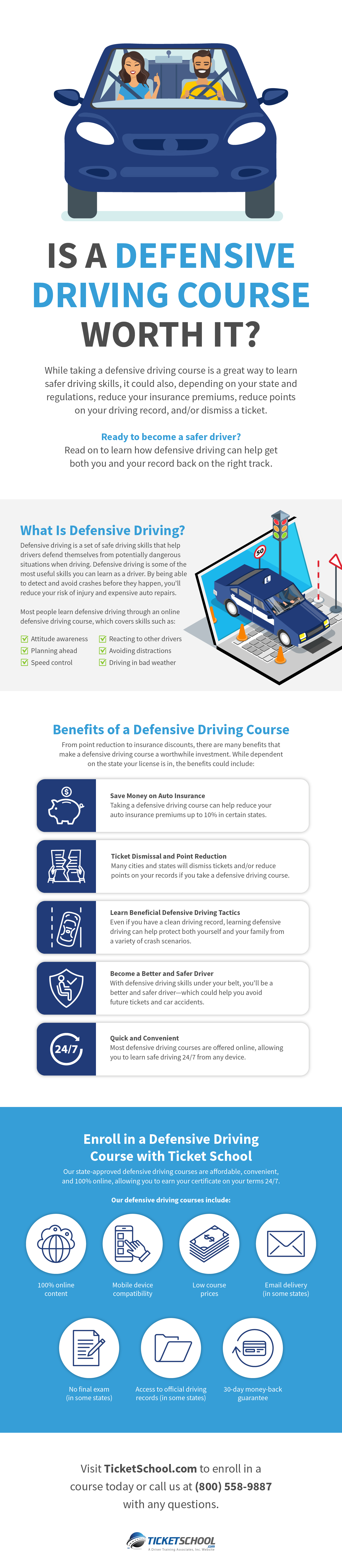 Is a Defensive Driving Course Worth It? TicketSchool