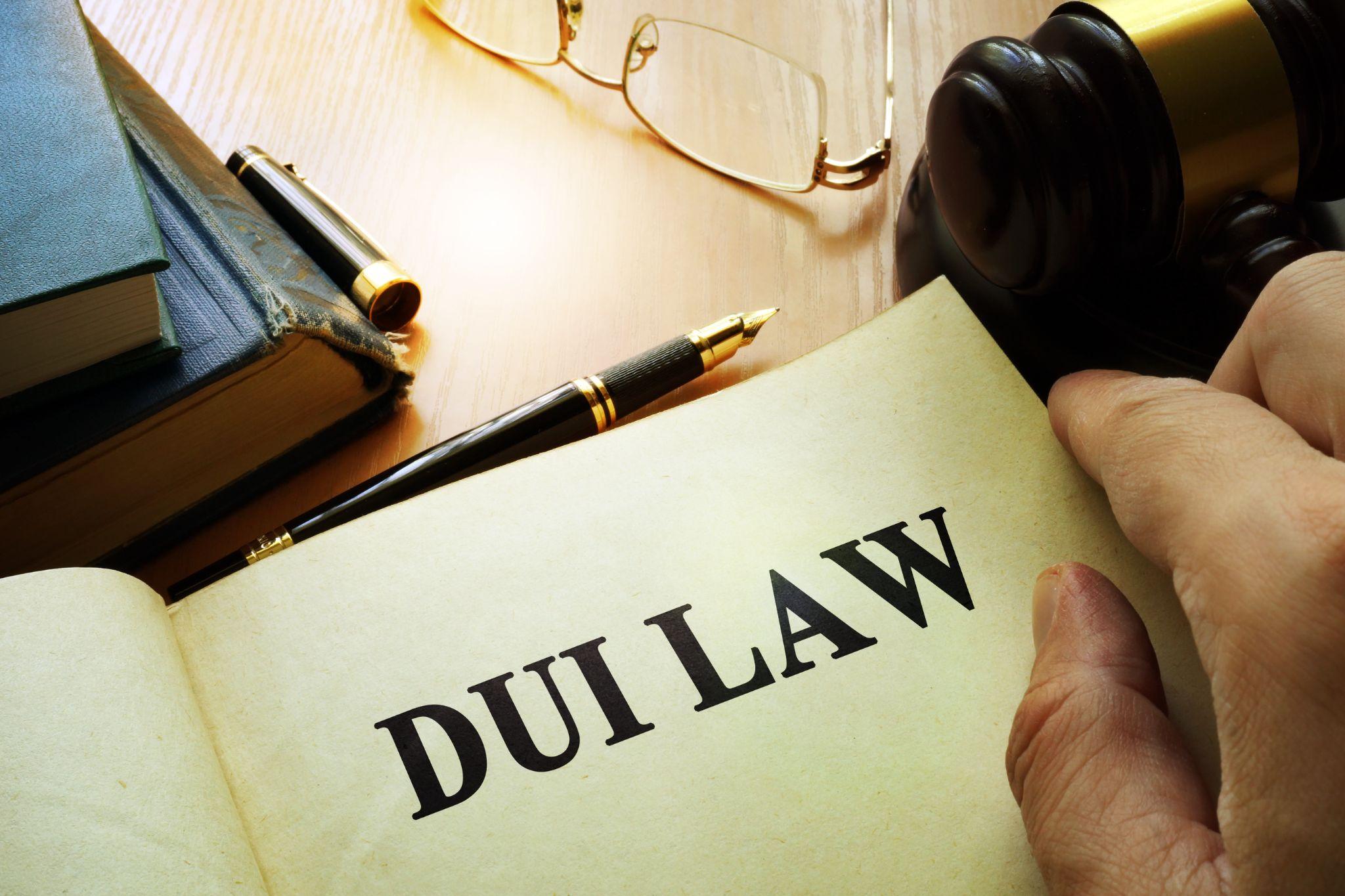 DUI law. Driving Under the Influence concept